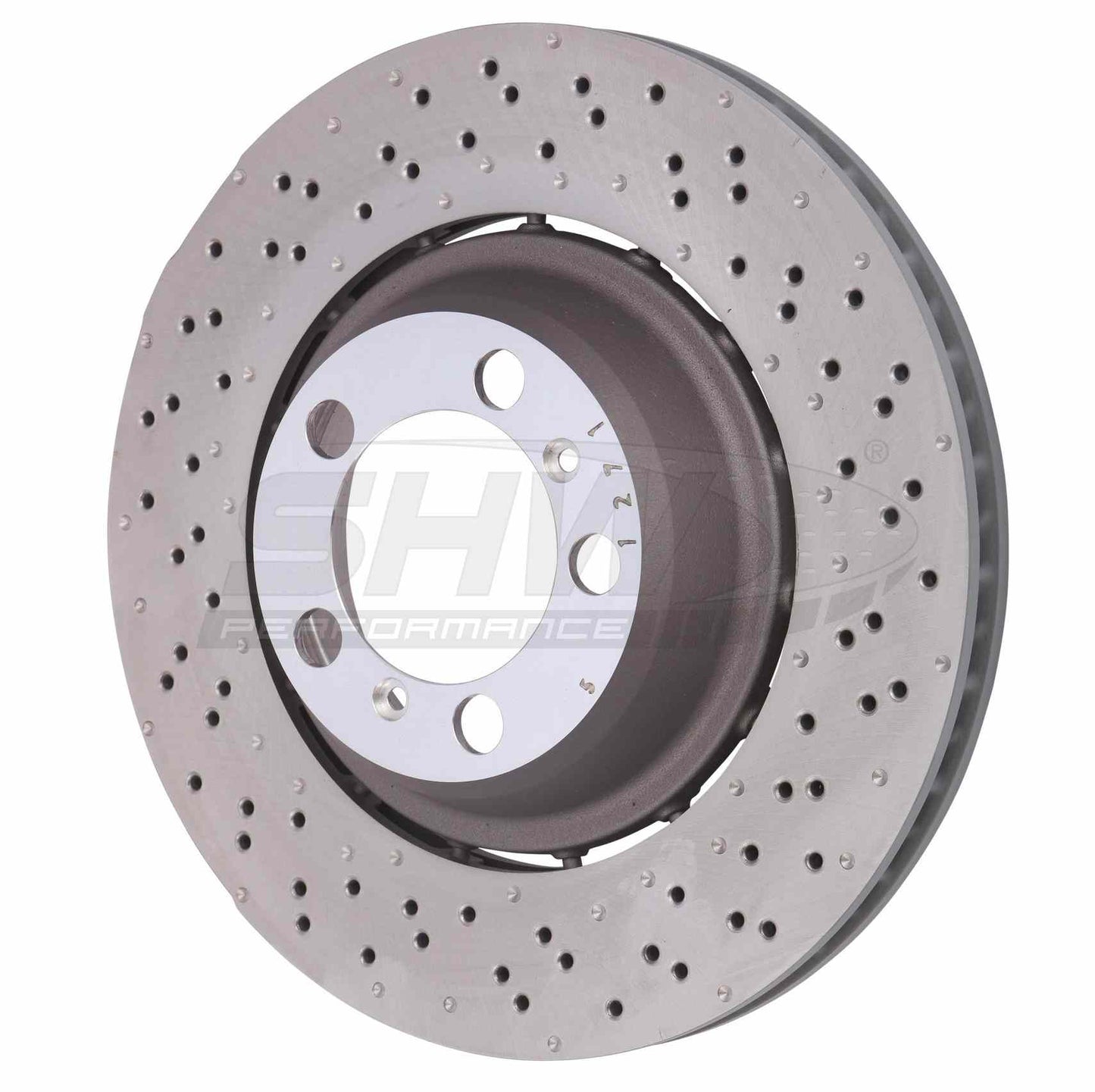SHW Performance SHW 18-19 Porsche 911 GT3 4.0L w/o Ceramic Brakes Right Rear Drilled-Dimpled Lightweight Brake Rotor PRR41687