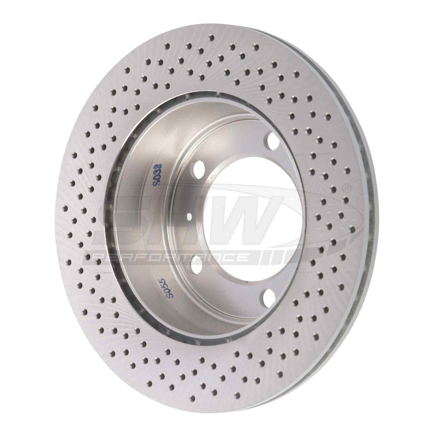 SHW Performance SHW 17-18 Porsche 718 Boxster 2.0L w/o Ceramic Brakes Rear Cross-Drilled MB Brake Rotor PRX39873