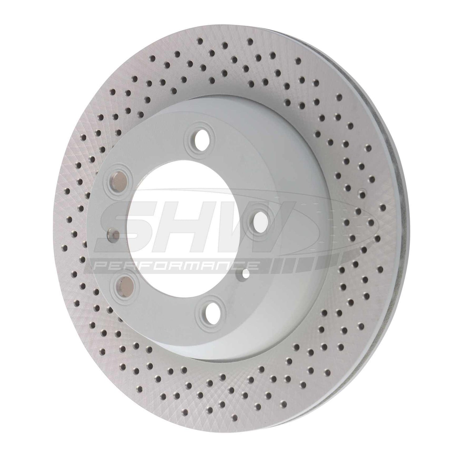 SHW Performance SHW 17-18 Porsche 718 Boxster 2.0L w/o Ceramic Brakes Rear Cross-Drilled MB Brake Rotor PRX39873