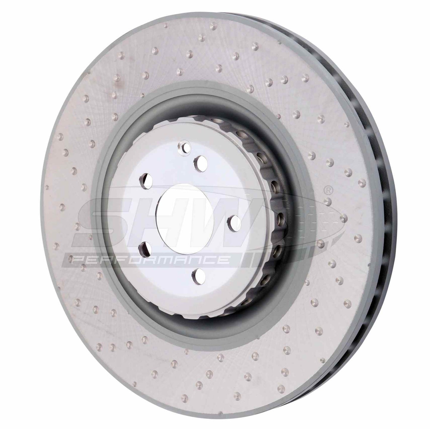 SHW Performance SHW 08-14 Mercedes-Benz CL63 AMG Front Dimpled Lightweight Brake Rotor TFX42311