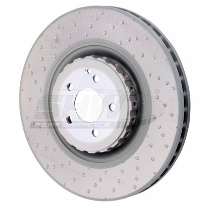 SHW Performance SHW 08-14 Mercedes-Benz CL63 AMG Front Dimpled Lightweight Brake Rotor TFX42311