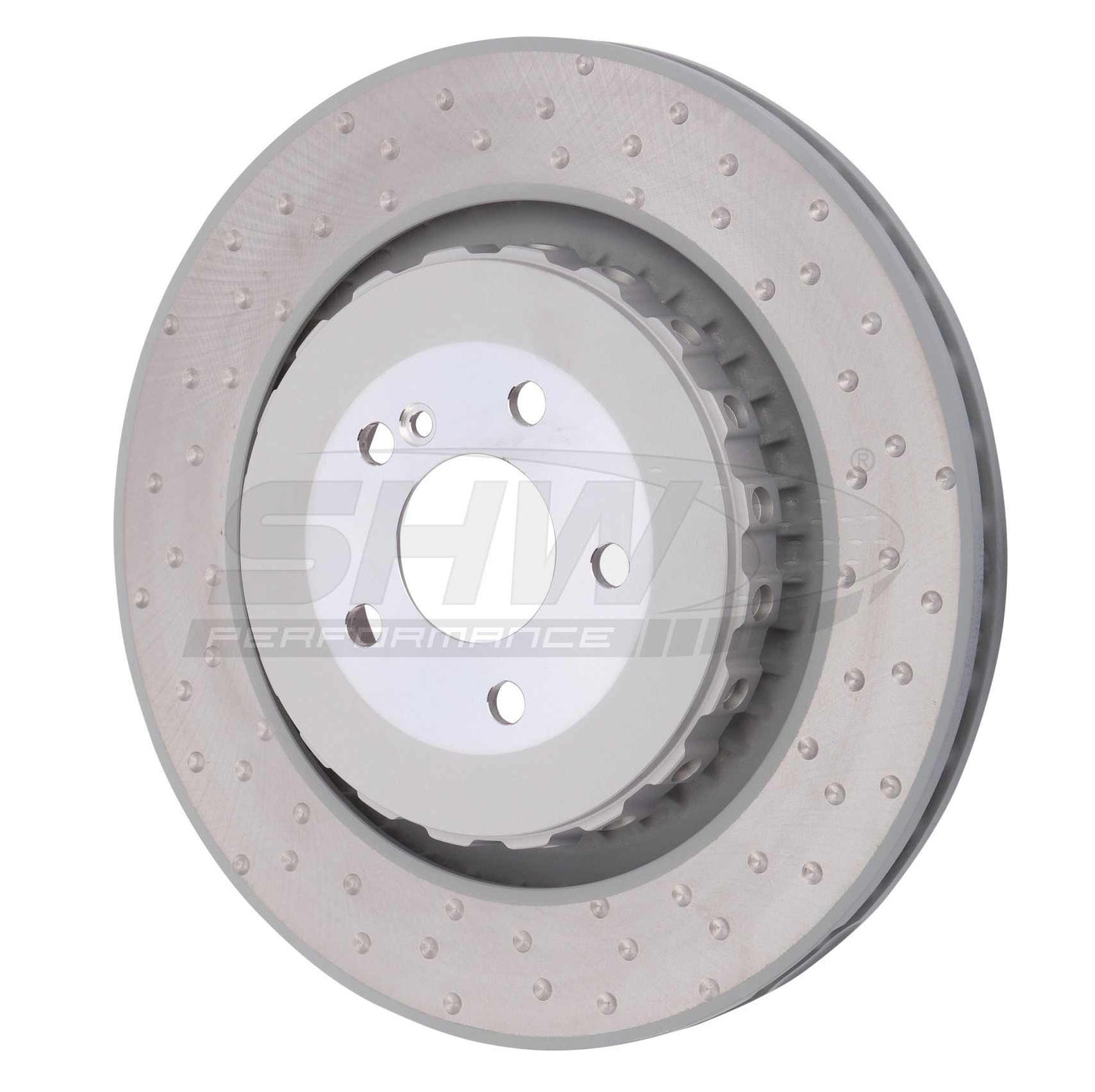 SHW Performance SHW 08-14 Mercedes-Benz CL63 AMG Rear Dimpled Lightweight Brake Rotor TRX42212