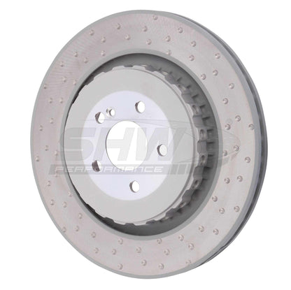 SHW Performance SHW 08-14 Mercedes-Benz CL63 AMG Rear Dimpled Lightweight Brake Rotor TRX42212