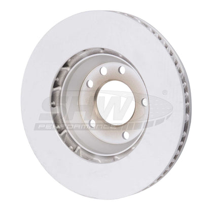 SHW Performance SHW 05-09 Volkswagen Touareg 3.2L/4.2L w/18in Wheels Left Front Smooth Monobloc Brake Rotor VFL37813