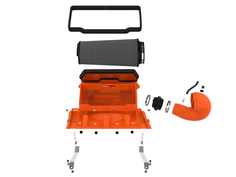 aFe 21-23 RAM 1500 TRX V8-6.2L SC Magnum FORCE Stage2 Orange Edition Cold Air Intake System w/Pro 5R 54-13072KN 54-13072KN Photo - Unmounted