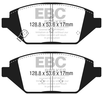 EBC 2016+ Chevrolet Spark 1.4L Greenstuff Front Brake Pads DP23058 DP23058 Photo - Primary