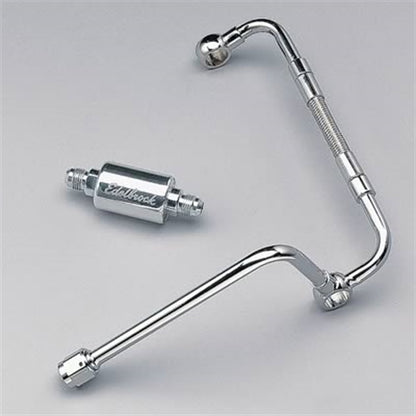 Edelbrock Dual-Feed Line/Thunder Series Carb w/Polished Fuel Filter 8128 Photo - Primary