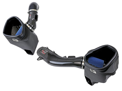 aFe Track Series Stg 2 Carbon Fiber Intake w/Pro 5R Media 15-20 BMW M3/M4(F80/82/83) L6-3.0L(tt) S55 57-10006R 57-10006R Photo - Primary