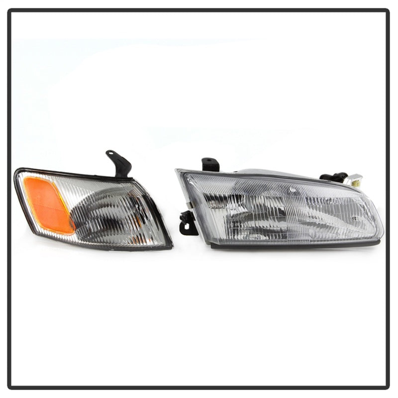 SPYDER xTune 97-99 Toyota Camry 4pc OEM Style Headlights w/Corner Lights - Chrome (HD-JH-TCAM97-SET-C) 9042843 9042843 Photo - Unmounted