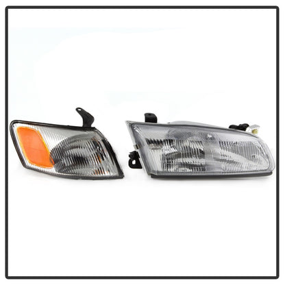 SPYDER xTune 97-99 Toyota Camry 4pc OEM Style Headlights w/Corner Lights - Chrome (HD-JH-TCAM97-SET-C) 9042843 9042843 Photo - Unmounted