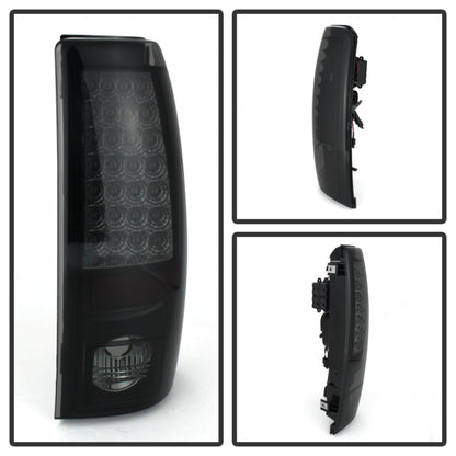 Spyder Chevy Silverado 1500 99-02 (Not Fit Stepside) LED Tail Lights Blk Smke ALT-YD-CS99-LED-BSM 5078063 5078063 User 1