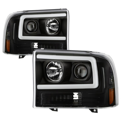 SPYDER Ford F-250 99-04/Excursion 00-04 1 Piece LED Headlights - Black PRO-YD-FF25099V2PL-BK 5088062 5088062 Photo - Primary