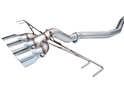 AWE Tuning 2023 Honda Civic Type R FL5 Track Edition Exhaust w/ Triple Chrome Silver Tips 3020-52287 3020-52287 Photo - out of package
