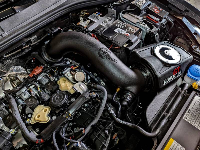 aFe 2022 VW GTI (MKVIII) L4-2.0L (t) Momentum GT Cold Air Intake System w/ Pro DRY S Filter 50-70104D 50-70104D Photo - Mounted
