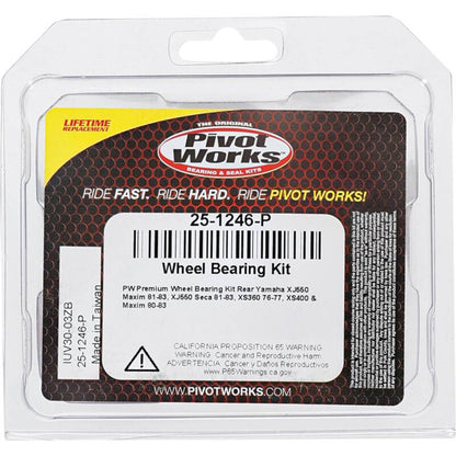 Pivot Works Yamaha Wheel Bearing Kit Premium Bearings 25-1246-P 25-1246-P Photo - Primary