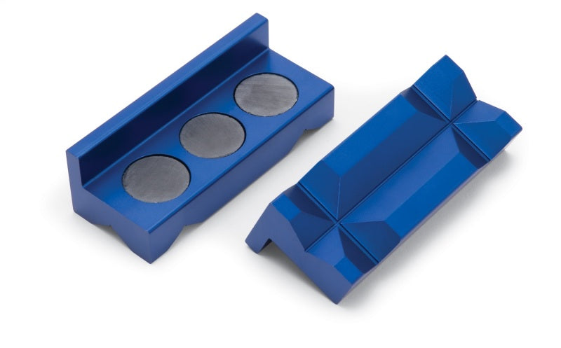 Russell Performance Blue Anodized Billet Aluminum Vice Jaws 654420 654420 Photo - Primary