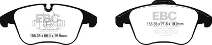 EBC 2016+ Jaguar XE 2.0L TD (180) Redstuff Front Brake Pads DP32252C DP32252C Photo - Primary