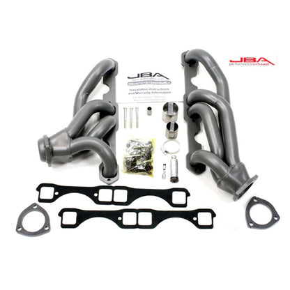 JBA 65-86 GM Truck 265-400 Carbureted w/A.I.R. 1-5/8in Primary Ti Ctd Cat4Ward Header 1830S-6JT 1830S-6JT Photo - Primary