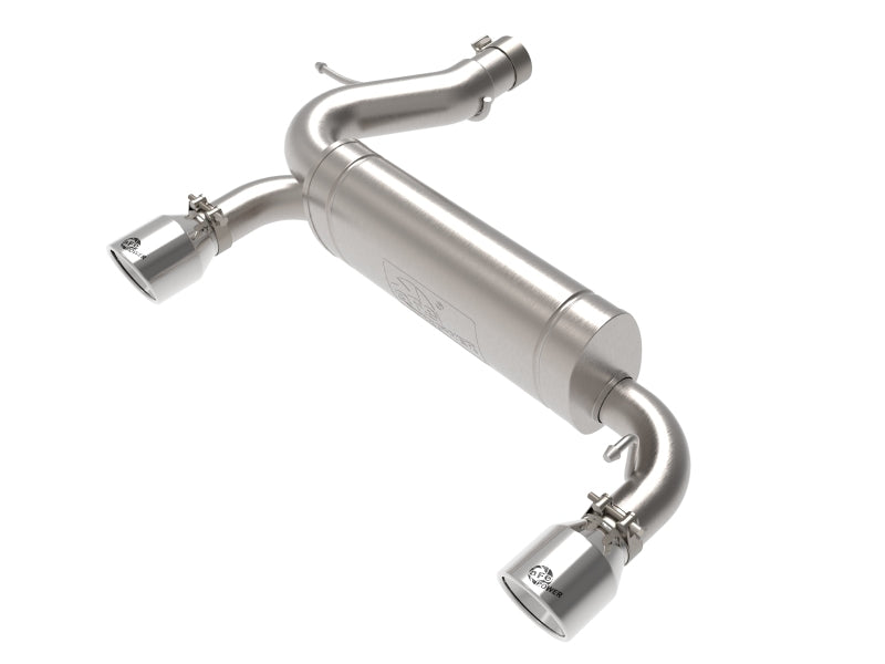 aFe Vulcan 3in 304 SS Axle-Back Exhaust 2021 Ford Bronco L4-2.3L (t)/V6-2.7L (tt) w/ Polished Tips 49-33137-P 49-33137-P Photo - Primary
