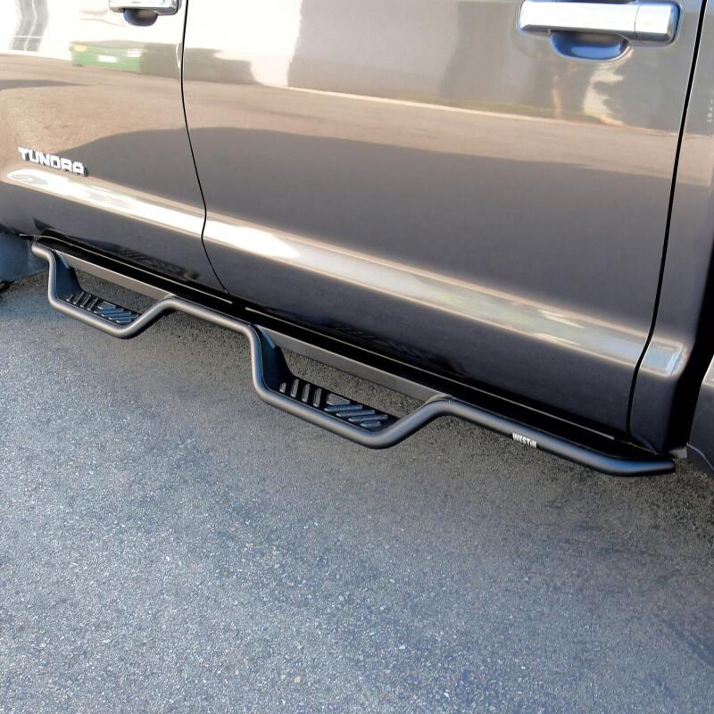 Westin 07-21 Toyota Tundra CrewMax Outlaw Drop Nerf Step Bars - Black 20-13255 20-13255 Photo - Mounted