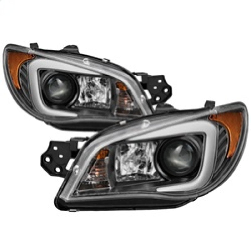 Spyder Subaru WRX 06-07 Projector Headlights - HID Model Only - Black PRO-YD-SWRX06-HID-LBDRL-BK 5083913 5083913 Photo - Primary