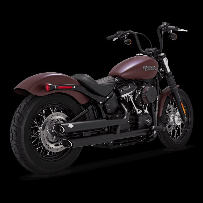 Vance and Hines 3 Twin Slash Slip-Ons Pcx Blk 46376