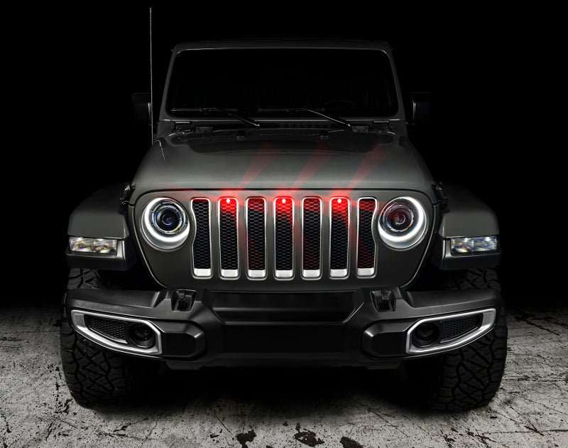 ORACLE Lighting Oracle Pre-Runner Style LED Grille Kit for Jeep Wrangler JL - Red 5870-003 5870-003 User 1
