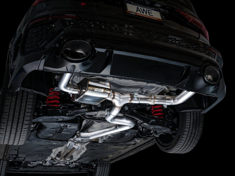AWE Tuning Audi 22-23 8Y RS3 Cat-Back SwitchPath Exhaust (No Tips) 3025-31389 3025-31389 Photo - Mounted