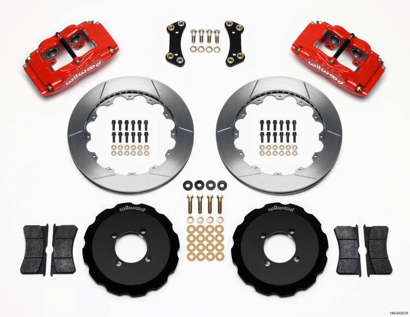 Wilwood FSLI4 Front Hat Kit 13.00in Red 2003-05 Scion xA xB 140-8335-R 140-8335-R Photo - Primary