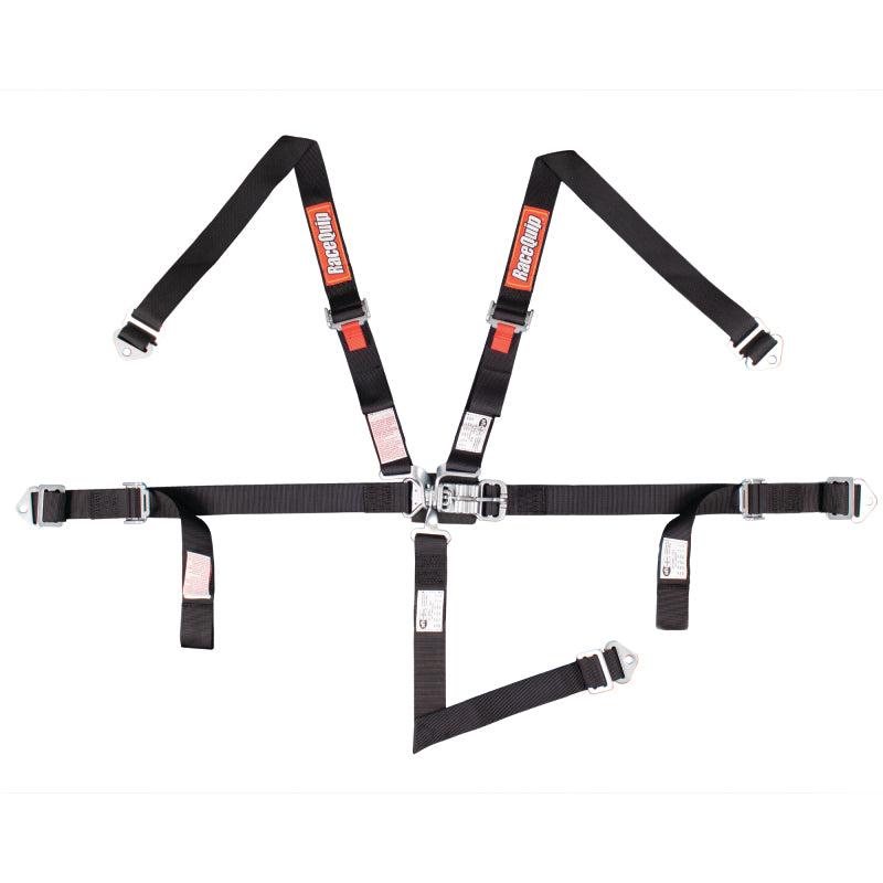 Racequip Jr. Dragster SFI 16.2 Youth 5-pt Harness - Black 709009 Photo - Primary