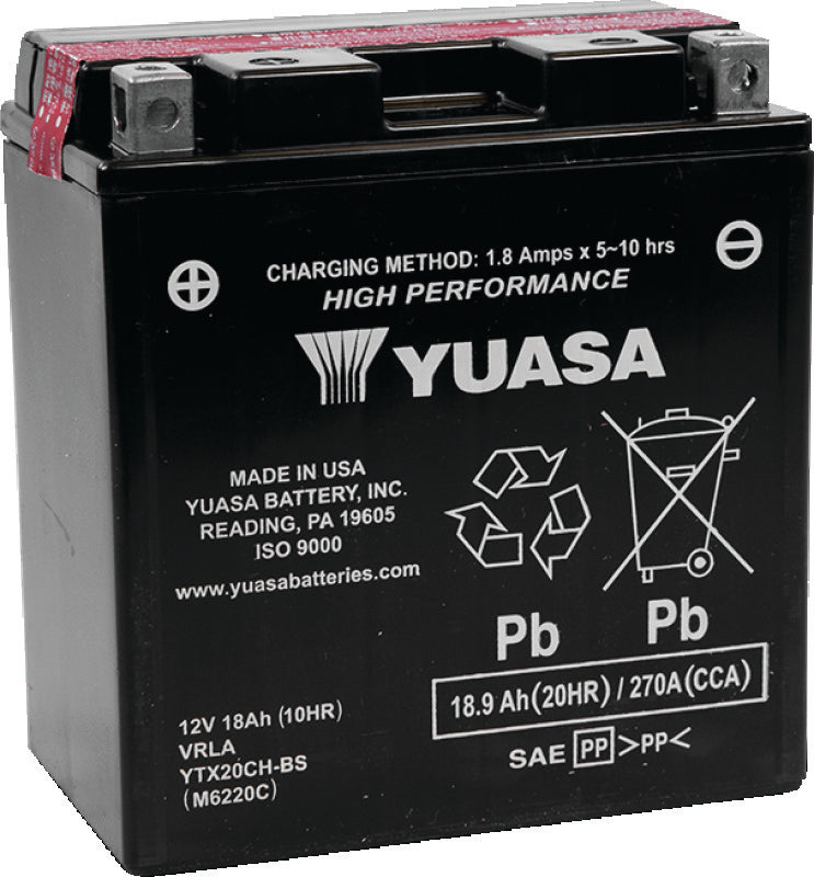 Yuasa Battery Yuasa Ytx20Ch-Bs Yuasa Battery YUAM6220C YUAM6220C Photo - Primary