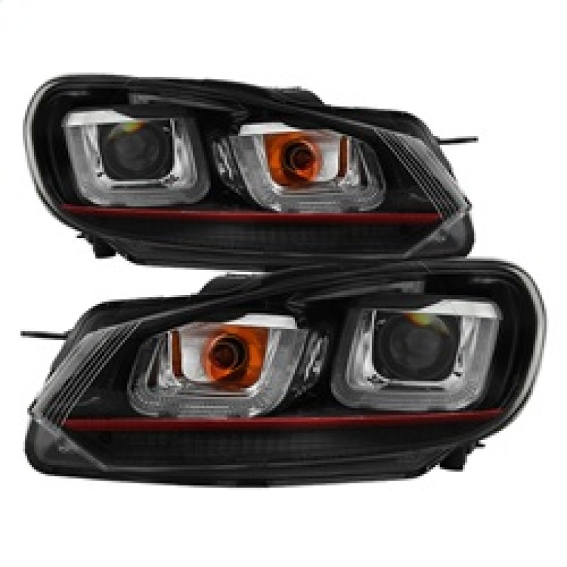 Spyder Volkswagen Golf / GTI 10-13 Version 3 Projector Headlights - Black PRO-YD-VG10V3R-DRL-BK 5082046 5082046 Photo - Primary