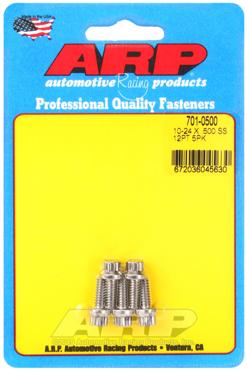 ARP 10-24 x .500 12pt SS bolts 701-0500 Photo - Primary