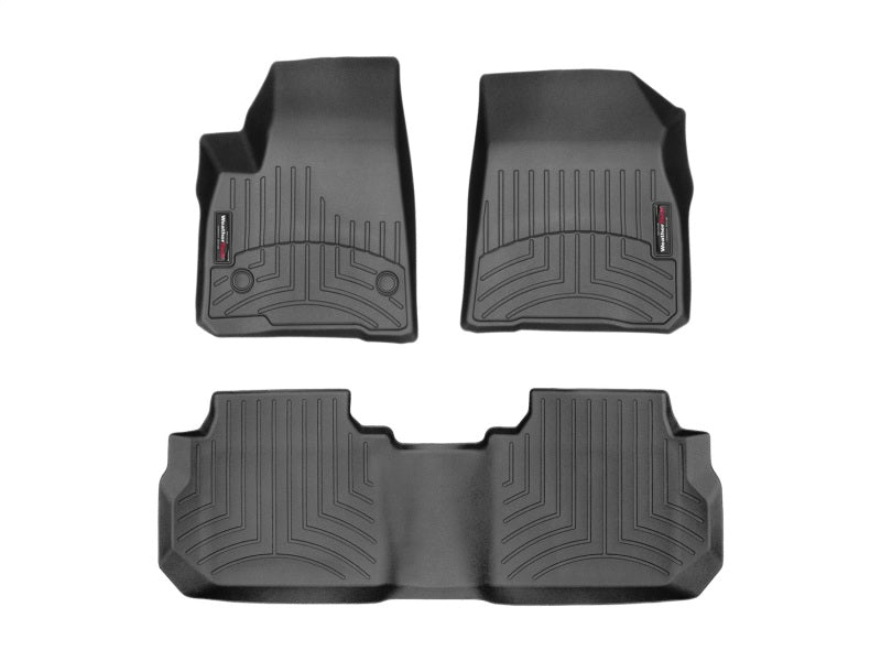 WeatherTech 2018 Cadillac XT5 Front & Rear FloorLiner Black 44955-1-2 Photo - Primary