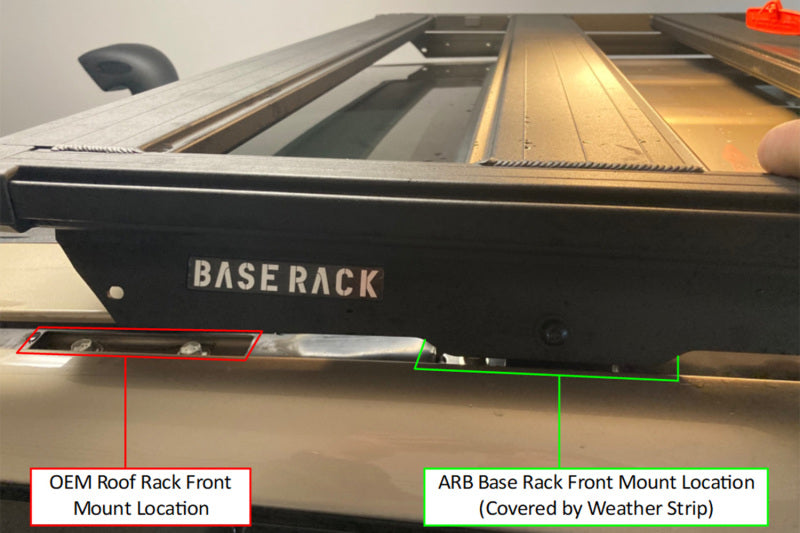 ARB Base Rack Mount Kit - Use w/ BASE Rack 1770030 17913010 17913010 Photo - Mounted