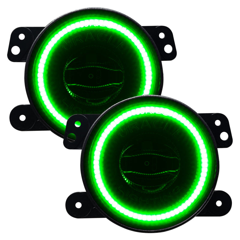ORACLE Lighting Oracle Jeep Wrangler JK/JL/JT High Performance W LED Fog Lights - ColorSHIFT - Dynamic 5846-332 5846-332 Photo - Unmounted