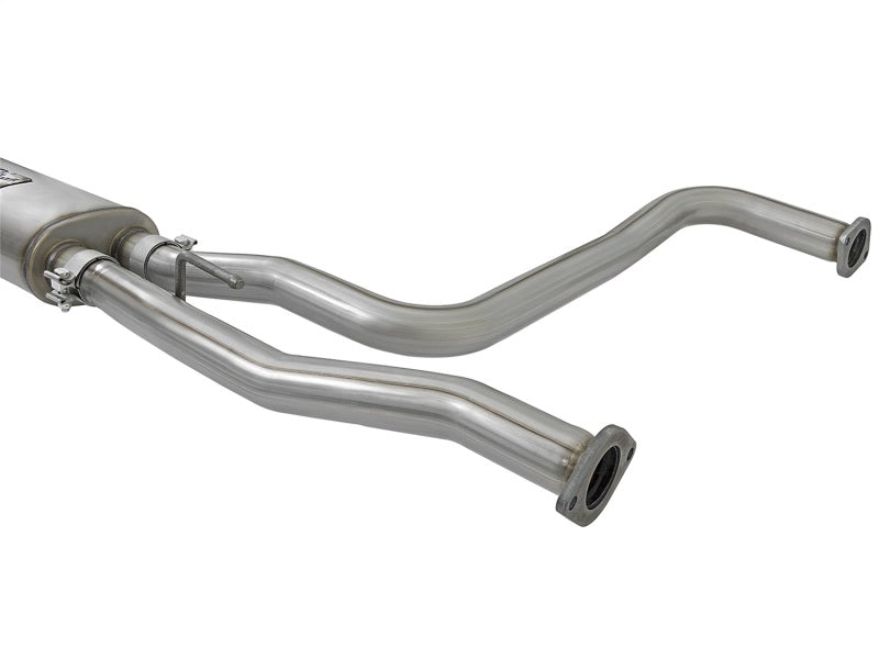 aFe Rebel Series 3in Stainless Steel Cat-Back Exhaust System w/Polished Ti 49-46124-P Photo - Unmounted