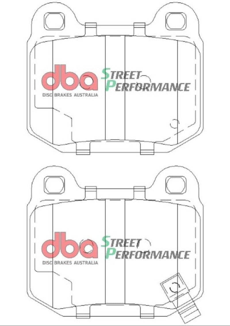 DBA 03-06 EVO / 04-09 STi / 03-07 350Z Track Edition/G35 w/ Brembo SP500 Rear Brake Pads DB1521SP DB1521SP Photo - out of package