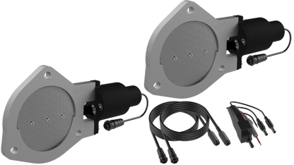 QTP 4in Bolt-On QTEC Dual Electric Cutout Valves - Pair QTEC80 QTEC80 Photo - Primary