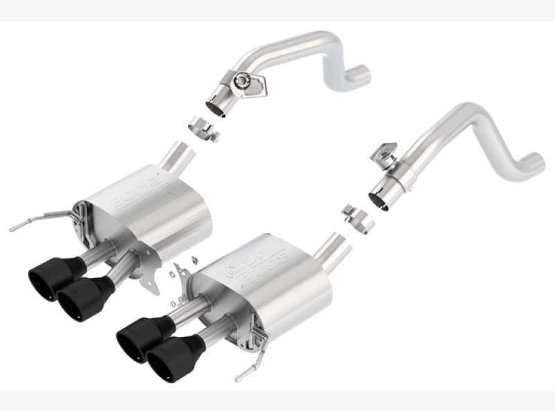 Borla 14-17 C7 Corvette Stingray Axle-Back ATAK Exhaust 2.75in to Muffler Dual 2.0in Out 4.25in Tip 11863CB 11863CB Photo - Primary