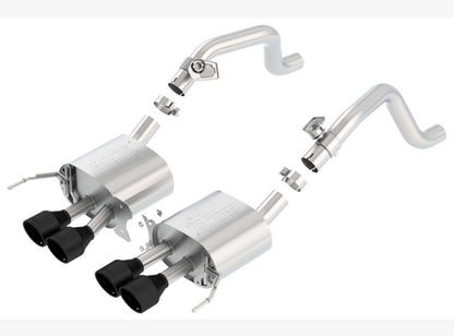 Borla 14-17 C7 Corvette Stingray Axle-Back ATAK Exhaust 2.75in to Muffler Dual 2.0in Out 4.25in Tip 11863CB 11863CB Photo - Primary