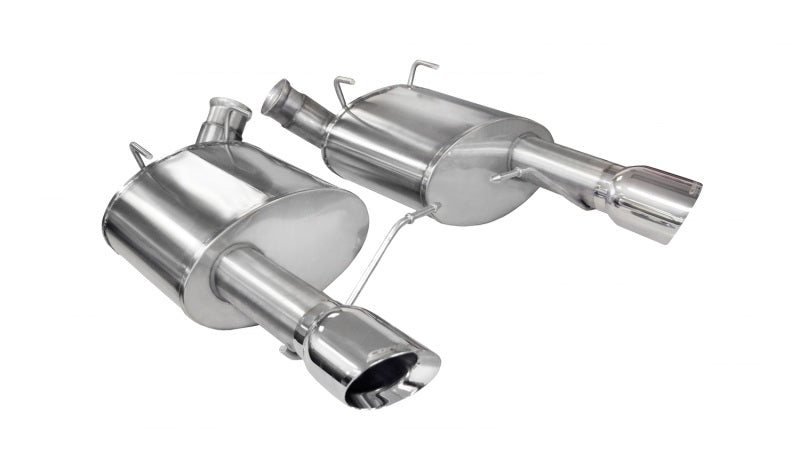 Corsa Performance Axle-Back Exhaust Polished for 11-14 Ford Mustang GT/Boss 302 5.0L V8 14316 Photo - Primary