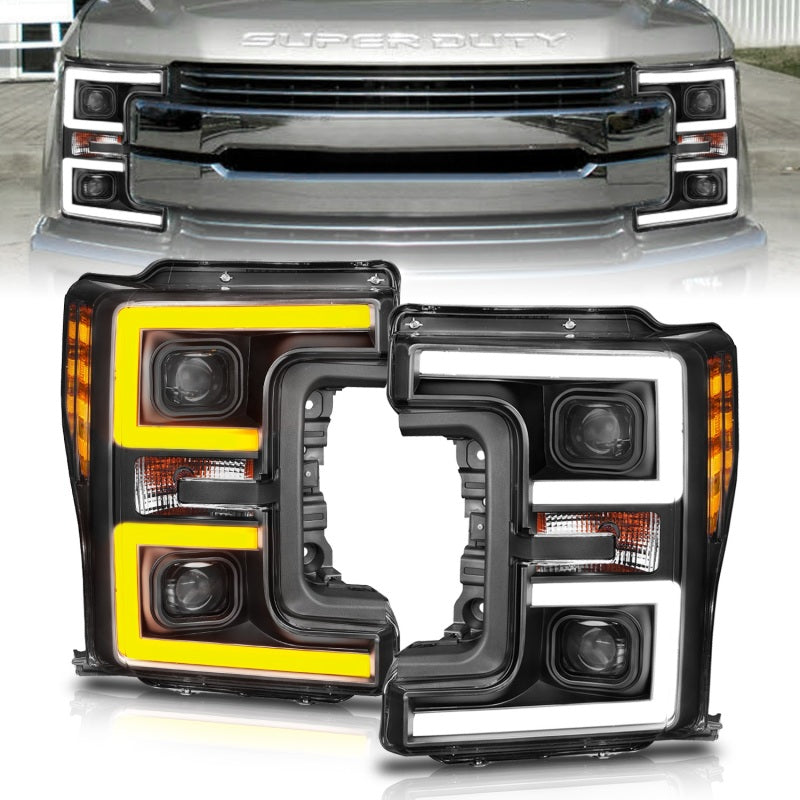 Anzo LED Headlights 17-18 Ford F-250 Projector Plank-Style 111388 Photo - Primary
