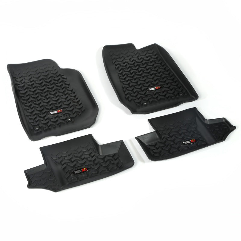 Rugged Ridge All Terrain Floor Liner Kit,Black;07-18 Jeep Wrangler JK,2 Door 12987.03 Photo - Primary