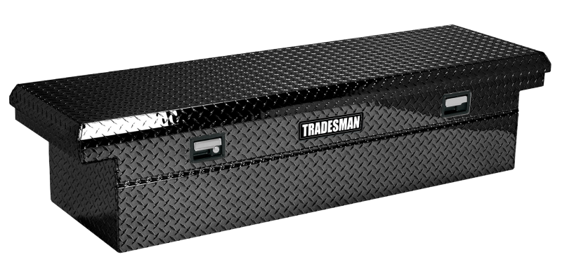 Tradesman Aluminum Single Lid Cross Bed Low-Profile Truck Tool Box (60in.) - Black 79200LP