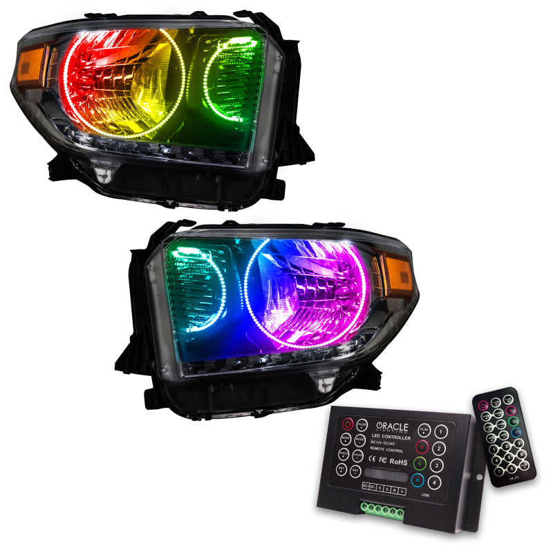 ORACLE Lighting Oracle 14-17 Toyota Tundra SMD HL - Dual Halo Kit - ColorSHIFT w/ 2.0 Controller 7204-333 7204-333 Photo - Primary