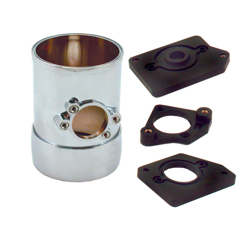 Spectre Air Flow Sensor Mount 3in. w/Collar - Chrome 8705 8705 Photo - Primary