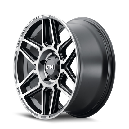 ION Wheels ION Type 146 17x9 / 8x165.1 BP / 0mm Offset / 125.2mm Hub Matte Black W/Machined Dart Tint Wheel 146-7981TM 146-7981TM Photo - Primary