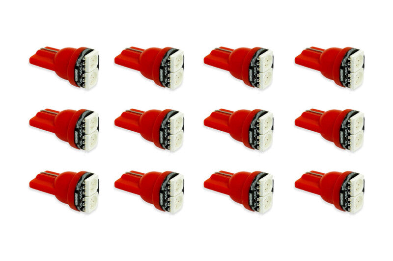 Diode Dynamics 194 LED Bulb SMD2 LED - Red Set of 12 DD0036TW DD0036TW Photo - Primary