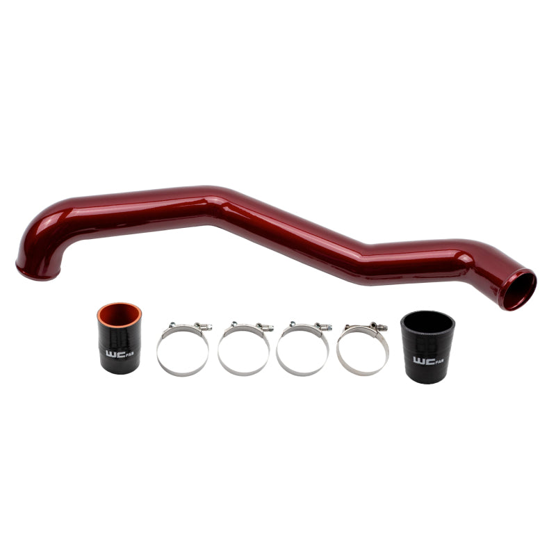 Wehrli 17-19 Chevrolet 6.6L L5P Duramax Driver Side 3in Intercooler Pipe - Cat Yellow WCF100708-CAT WCF100708-CAT Photo - Primary